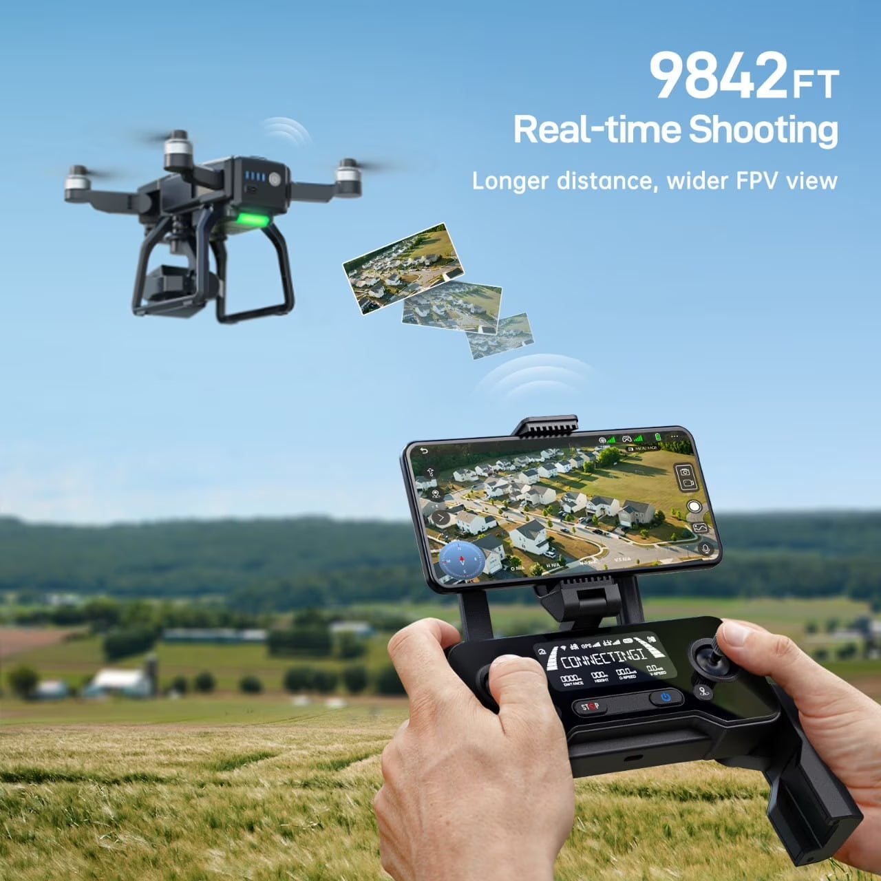 F7GB2 Pro Drones with Camera for Adults 4K UHD Aerial, 3-Axis Gimbal, 10000FT Control, 75 Mins Flight Time with 3 Batteries, GPS Follow, Waypoint, Orbit Fly, Auto Return, Beginner Mode - FMT store