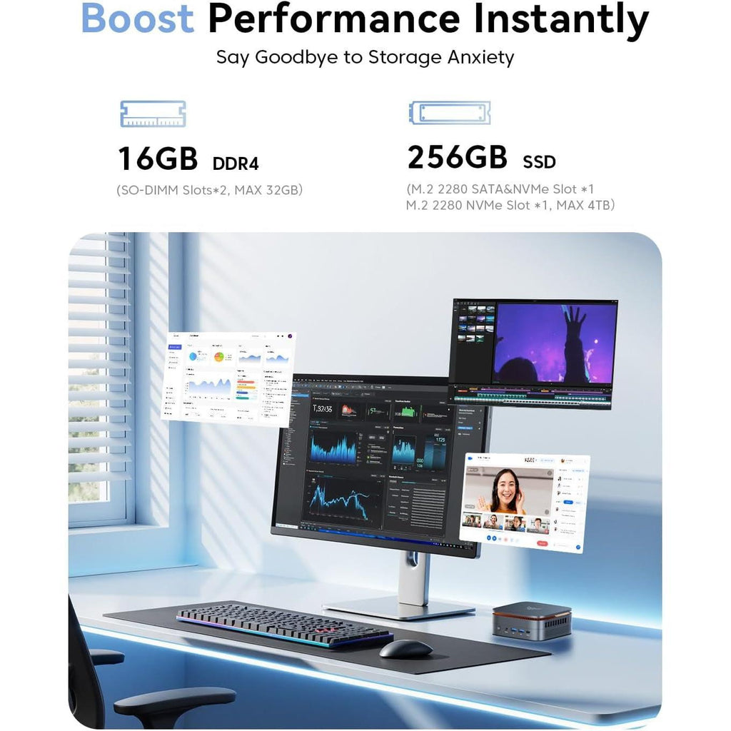 Pinoava P1 Mini PC - Compact High - Speed Desktop - FMT store
