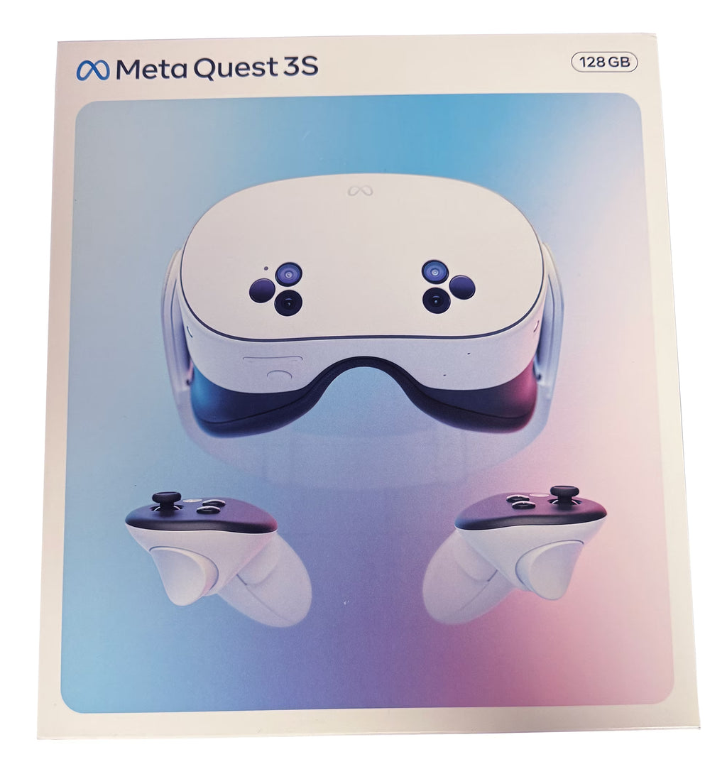 Meta Quest 3S 128GB All-In-One VR Headset for 2025-2026 Holiday Bundle, Touch Controllers, 120Hz Display, 3D Audio, Face & Lens Covers,Protective Covers, Controller Grips - FMT store