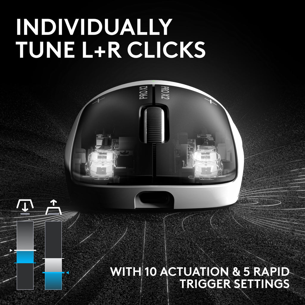 Unleash Your Gaming Potential with the Pro X2 Superstrike Lightspeed Wireless Gaming Mouse - FMT store