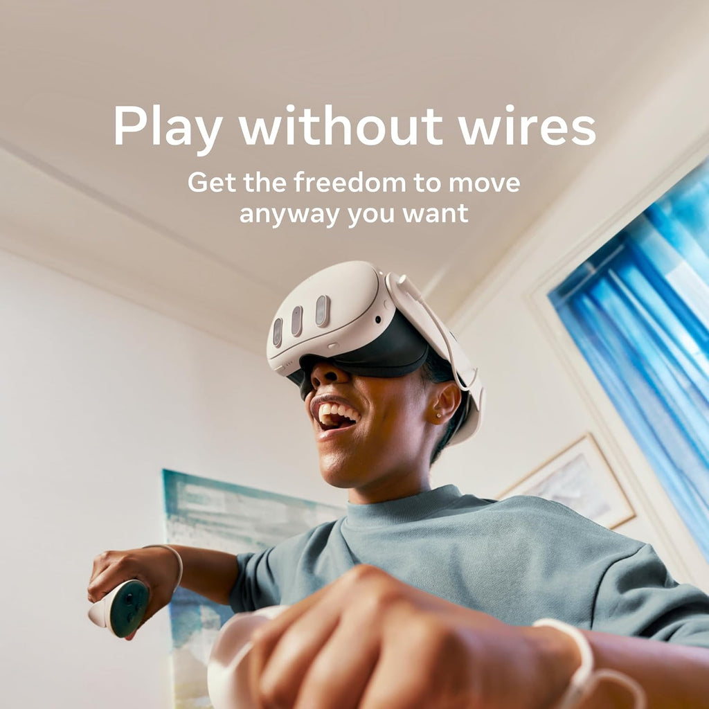Quest 3 512GB | VR Headset — Thirty Percent Sharper Resolution — 2X Graphical Processing Power — Virtual Reality without Wires — Access to 40+ Games with a 3-Month Trial of Horizon+ Included - FMT store