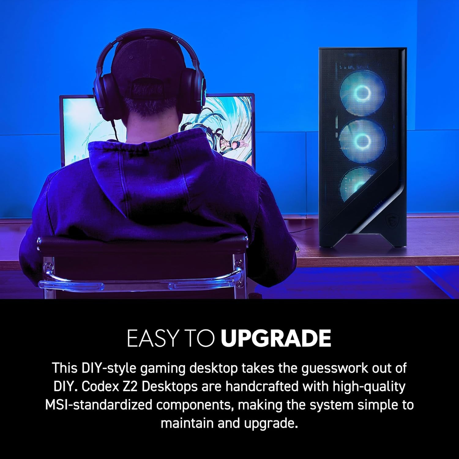 Codex Z2 Gaming Desktop: AMD R7-8700F, Geforce RTX 5070, 32GB DDR5, 2TB M.2 Nvme SSD, USB Type-C, Vr-Ready, Windows 11 Home : A8NVP-436US - FMT store