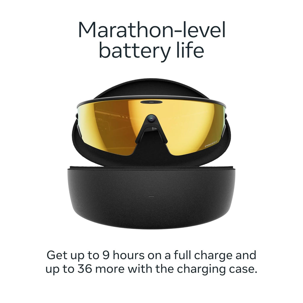 Meta Oakley Vanguard, Black | Smart AI Glasses - Camera, Audio, Video Recording - FMT store