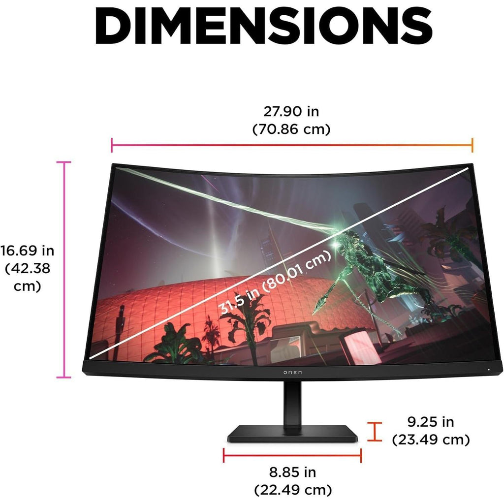 OMEN 32" Curved Gaming Monitor - QHD 165Hz - FMT store