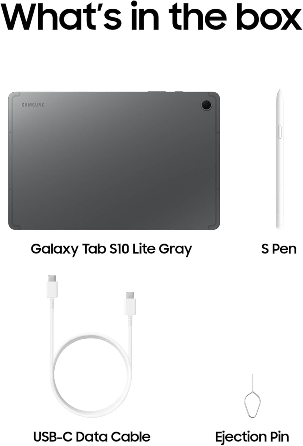 Galaxy Tab S10 Lite, 6GB RAM, 128GB, 2TB Expand, Long Battery Life, 10.9” LCD, S Pen for Note-Taking, Exynos 1380, Circle to Search, AI Tools, Gray - FMT store