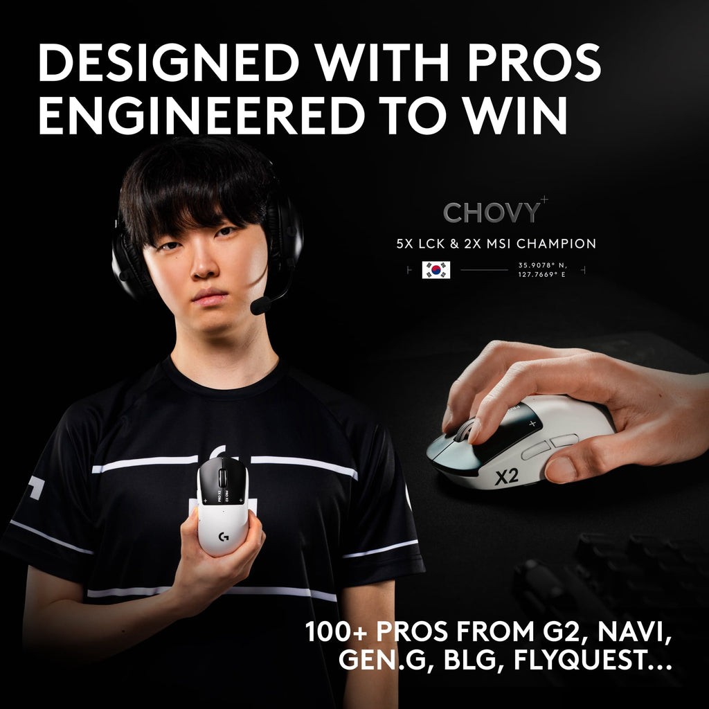 Unleash Your Gaming Potential with the Pro X2 Superstrike Lightspeed Wireless Gaming Mouse - FMT store