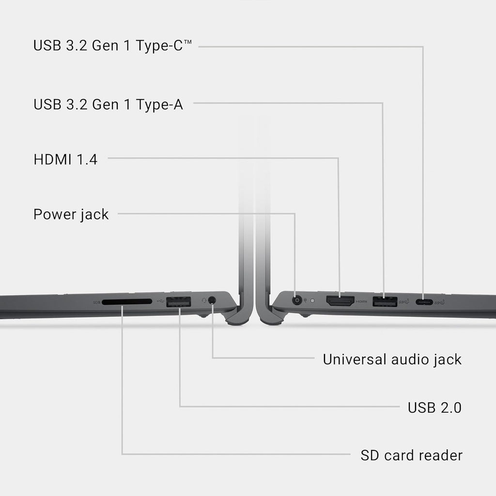 15.6" FHD 120Hz Laptop, Intel Core 3 100U, 8GB RAM, 512GB SSD, Windows 11, Onsite Service - Carbon Black - FMT store
