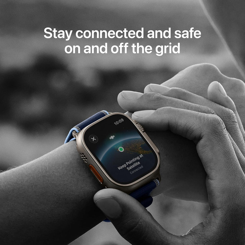 Watch Ultra 3 [GPS + Cellular 49Mm] Running & Multisport Smartwatch W/Rugged Titanium Case W/Black Titanium Milanese Loop - L. Satellite Communications, Advanced Health & Fitness Tracking - FMT store