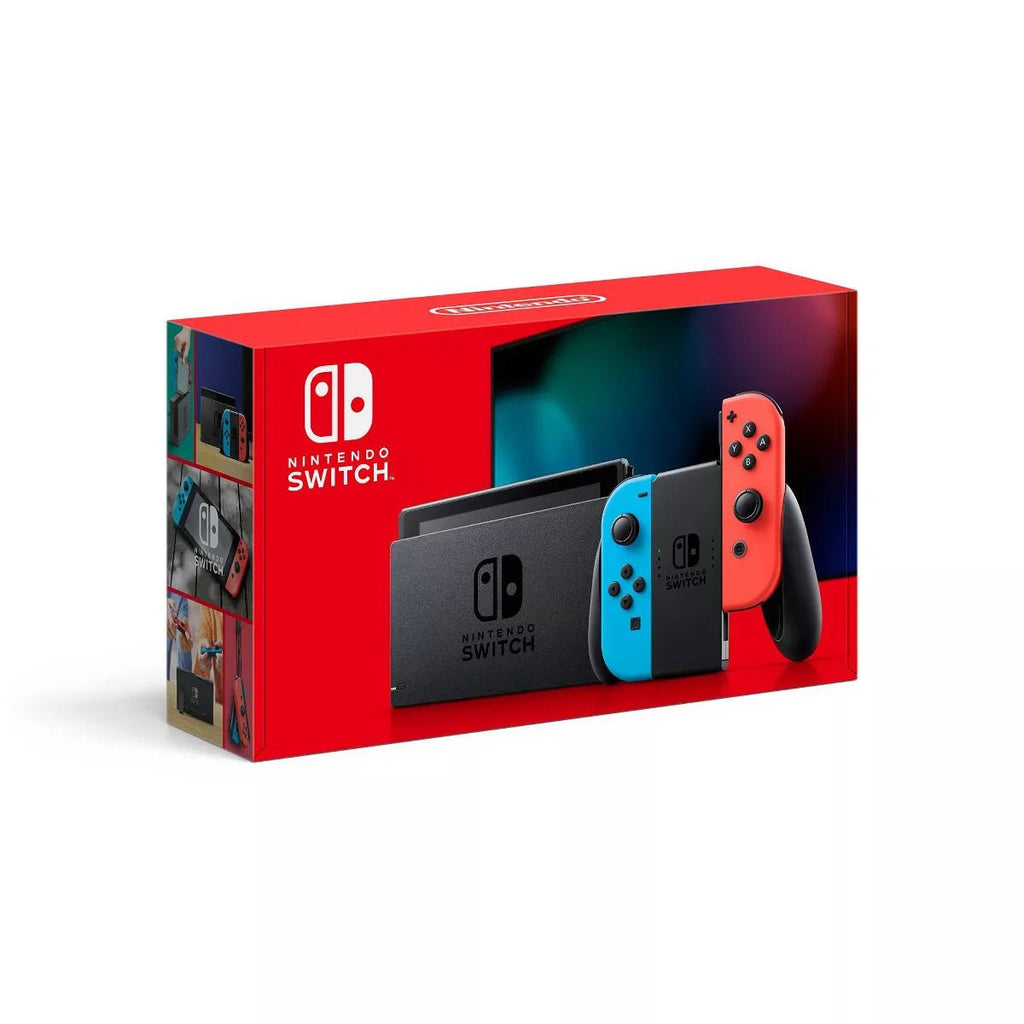 Nintendo Switch with Neon Blue and Neon Red Joy - Con - FMT store