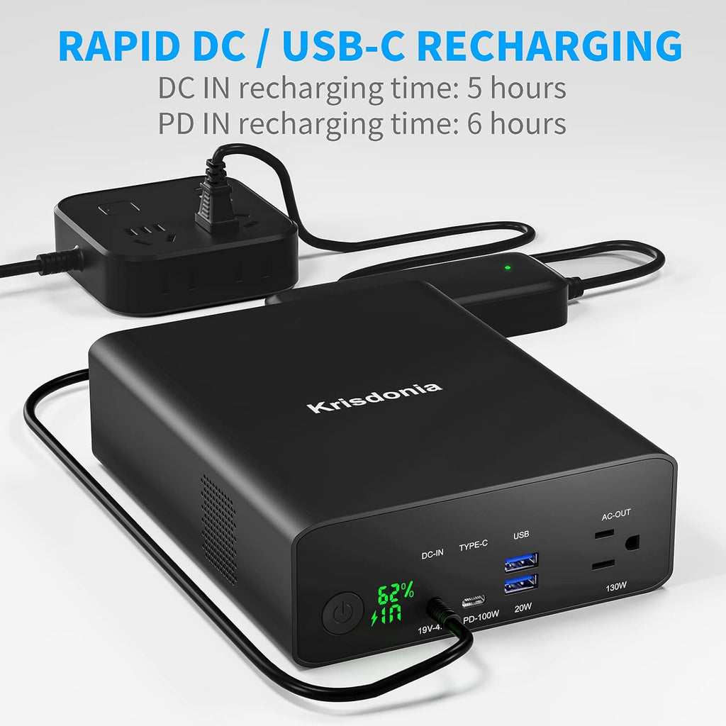 Ultimate Power Bank with 130W AC Outlet - 80000mAh Portable Laptop Charger for Fast Charging on the Go - FMT store
