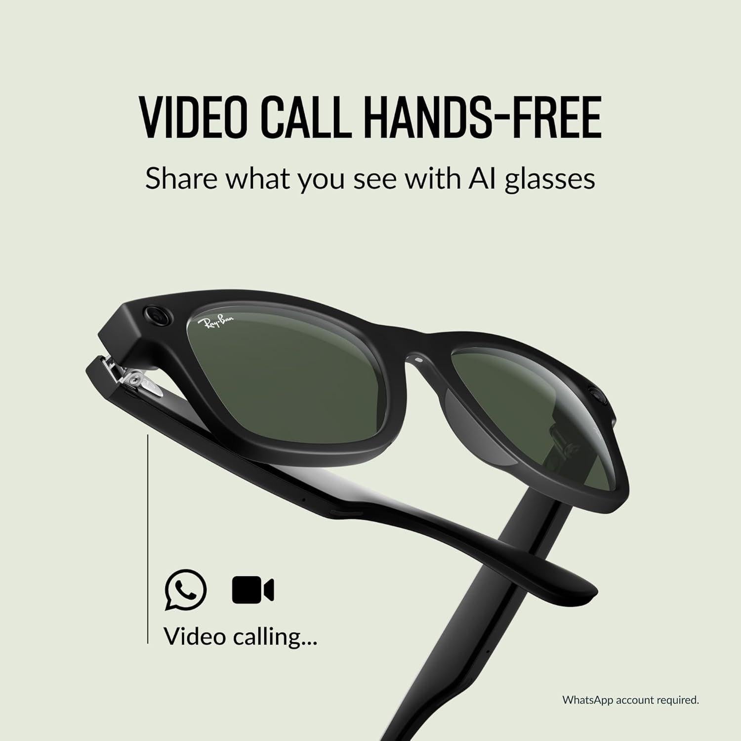 Ray - Ban Wayfarer Smart Glasses - Matte Black - FMT store