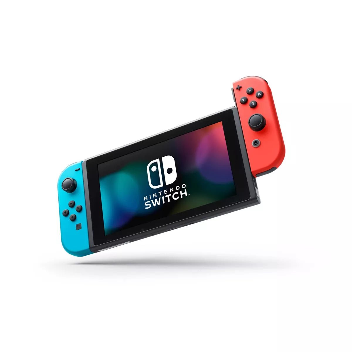 Nintendo Switch with Neon Blue and Neon Red Joy - Con - FMT store