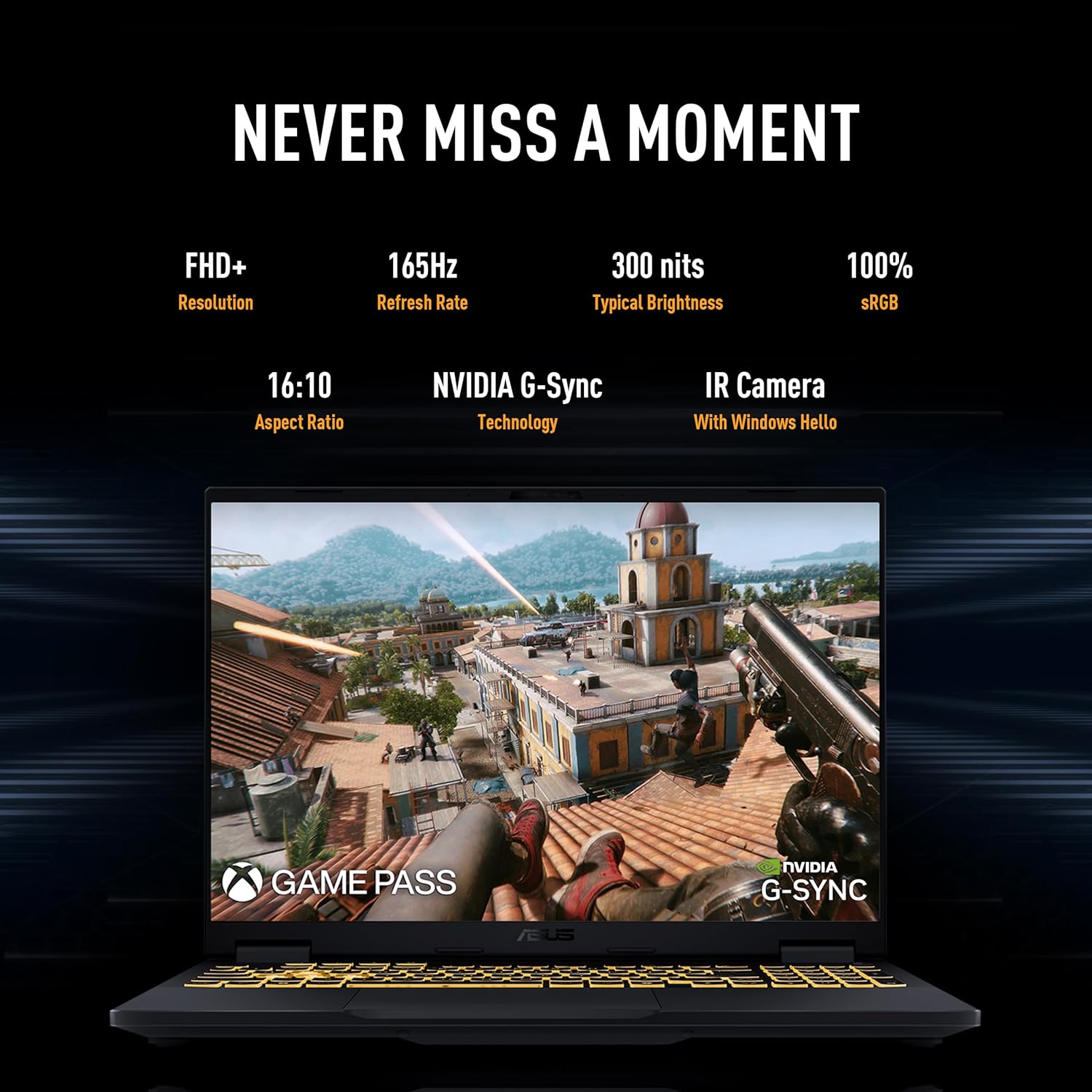 TUF Gaming F16 (2025) - 16" FHD+ 165Hz, i5, RTX 5050, 16GB DDR5, 512GB SSD, Wi-Fi 6E, Windows 11 - FMT store