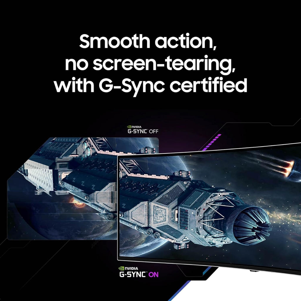 Odyssey G93SC QD-OLED 240Hz Curved Gaming Monitor, 49" DQHD, G-Sync Compatible - FMT store
