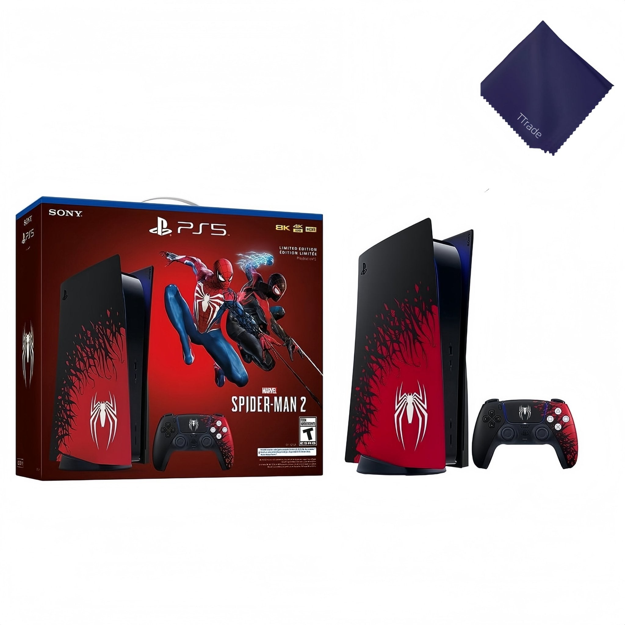PS_5 Disc Edition – Marvel’S Spider-Man 2 Limited Edition 1TB Console | Next-Gen Gaming with Exclusive Design - FMT store