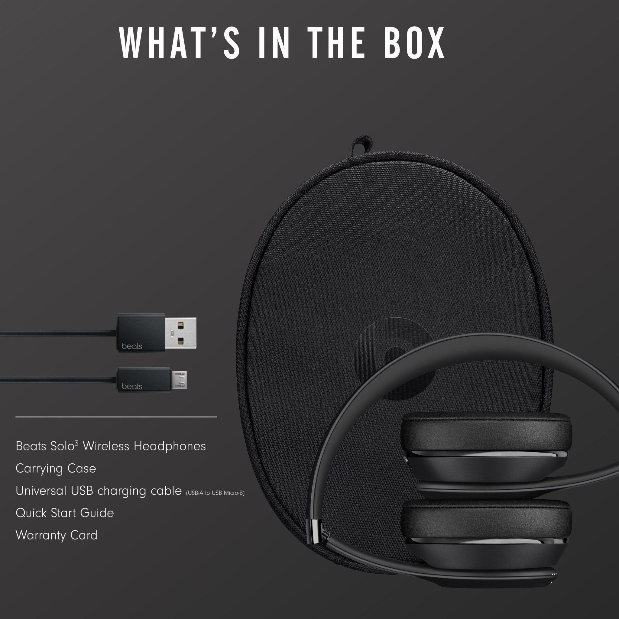 Solo3 Casual Listening Active Noise Cancellation Bluetooth On-Ear Headphones, Black - FMT store