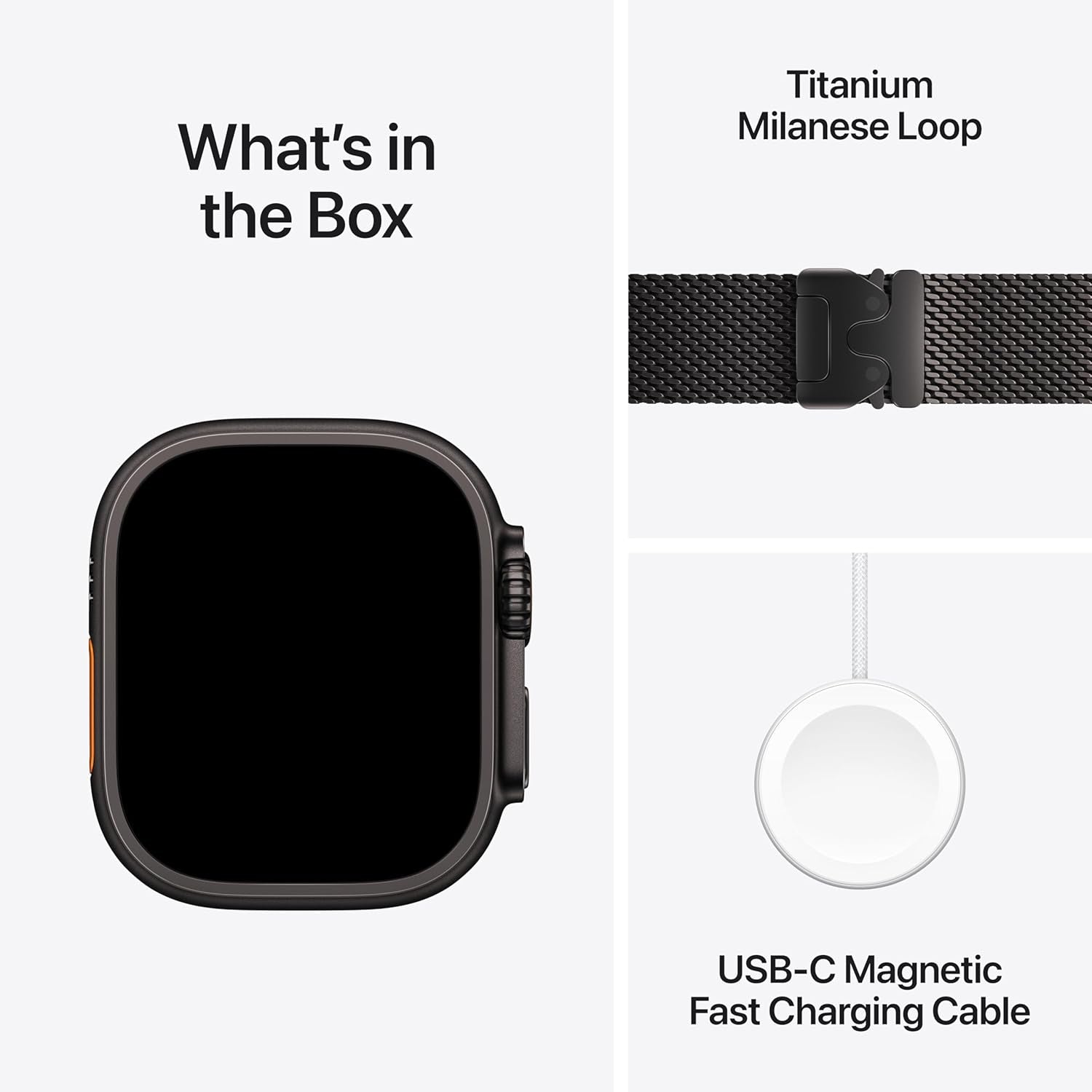 Watch Ultra 3 [GPS + Cellular 49Mm] Running & Multisport Smartwatch W/Rugged Titanium Case W/Black Titanium Milanese Loop - L. Satellite Communications, Advanced Health & Fitness Tracking - FMT store