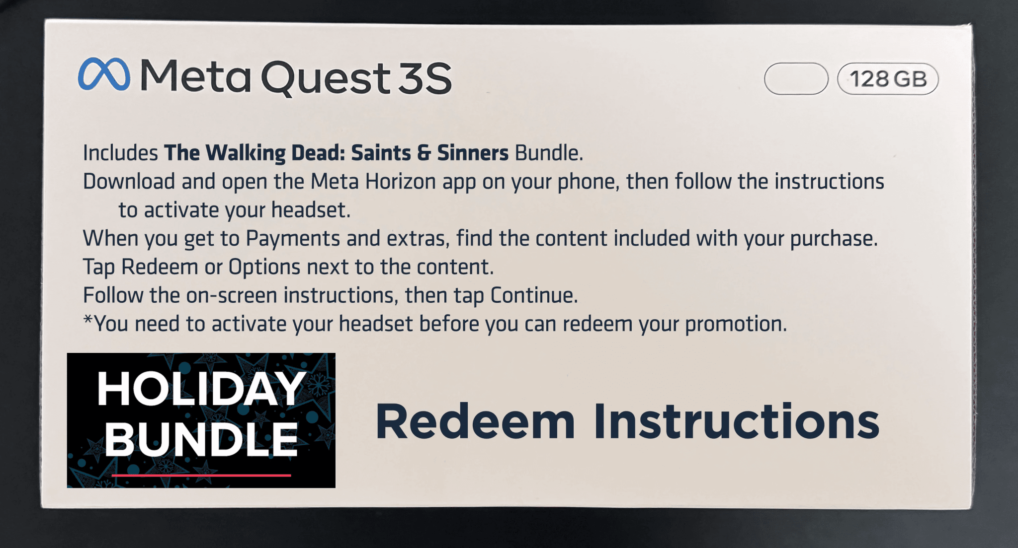 Meta Quest 3S 128GB All-In-One VR Headset for 2025-2026 Holiday Bundle, Touch Controllers, 120Hz Display, 3D Audio, Face & Lens Covers,Protective Covers, Controller Grips - FMT store