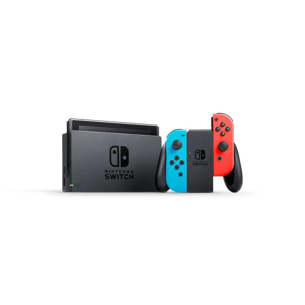 Nintendo Switch with Neon Blue and Neon Red Joy - Con - FMT store