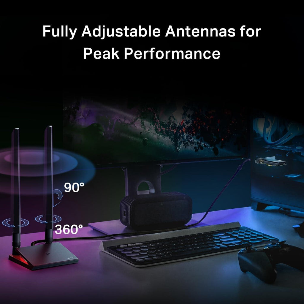 WiFi 7 PCle Adapter - Tri - Band + Bluetooth - FMT store