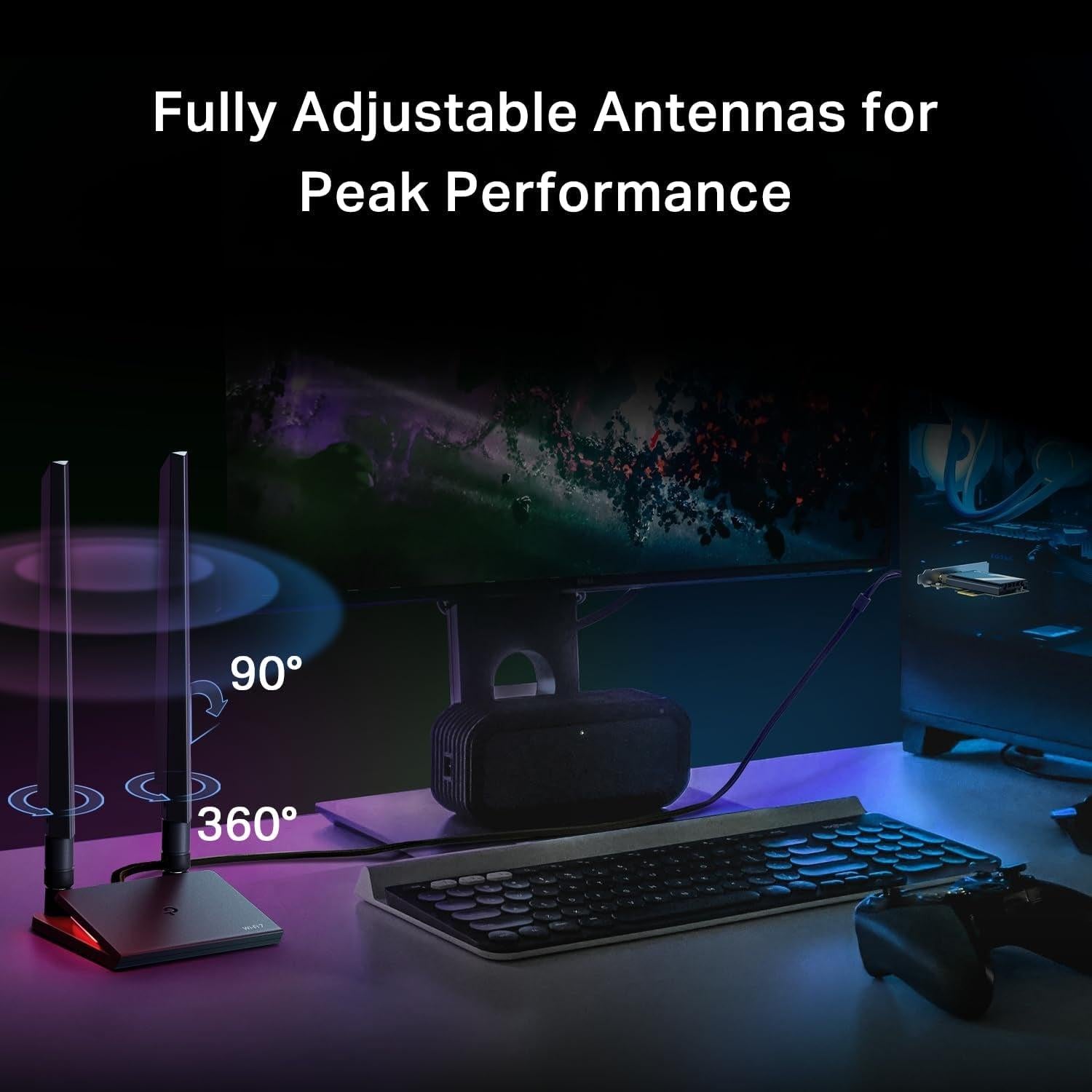 WiFi 7 PCle Adapter - Tri - Band + Bluetooth - FMT store