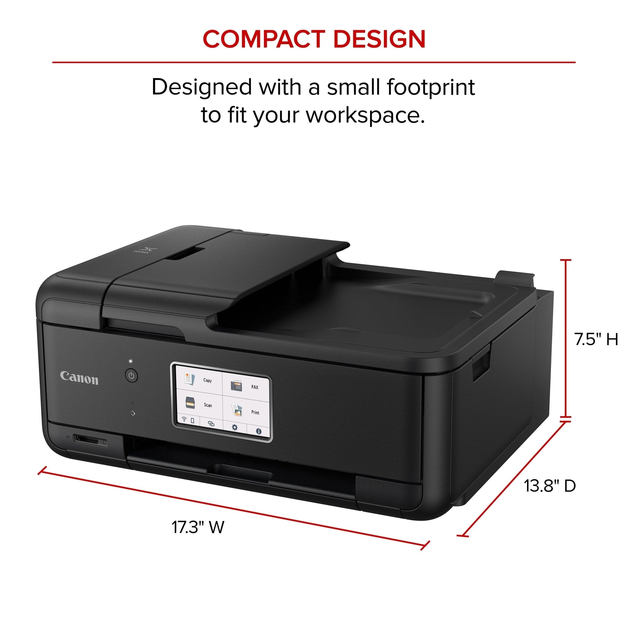PIXMA Tr8622A Printer, Scanner, Copier All-In-One, Wireless Color Inkjet for Home Office Use - FMT store