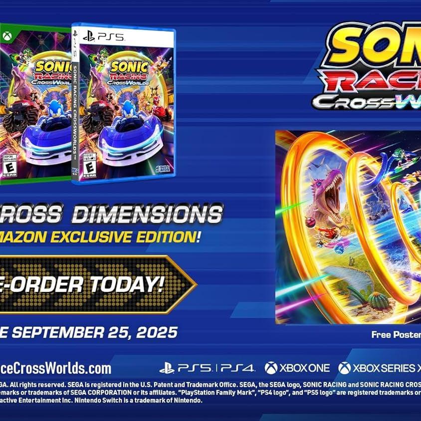 Sonic Racing: Crossworlds Amazon Exclusive Edition - Nintendo Switch - FMT store