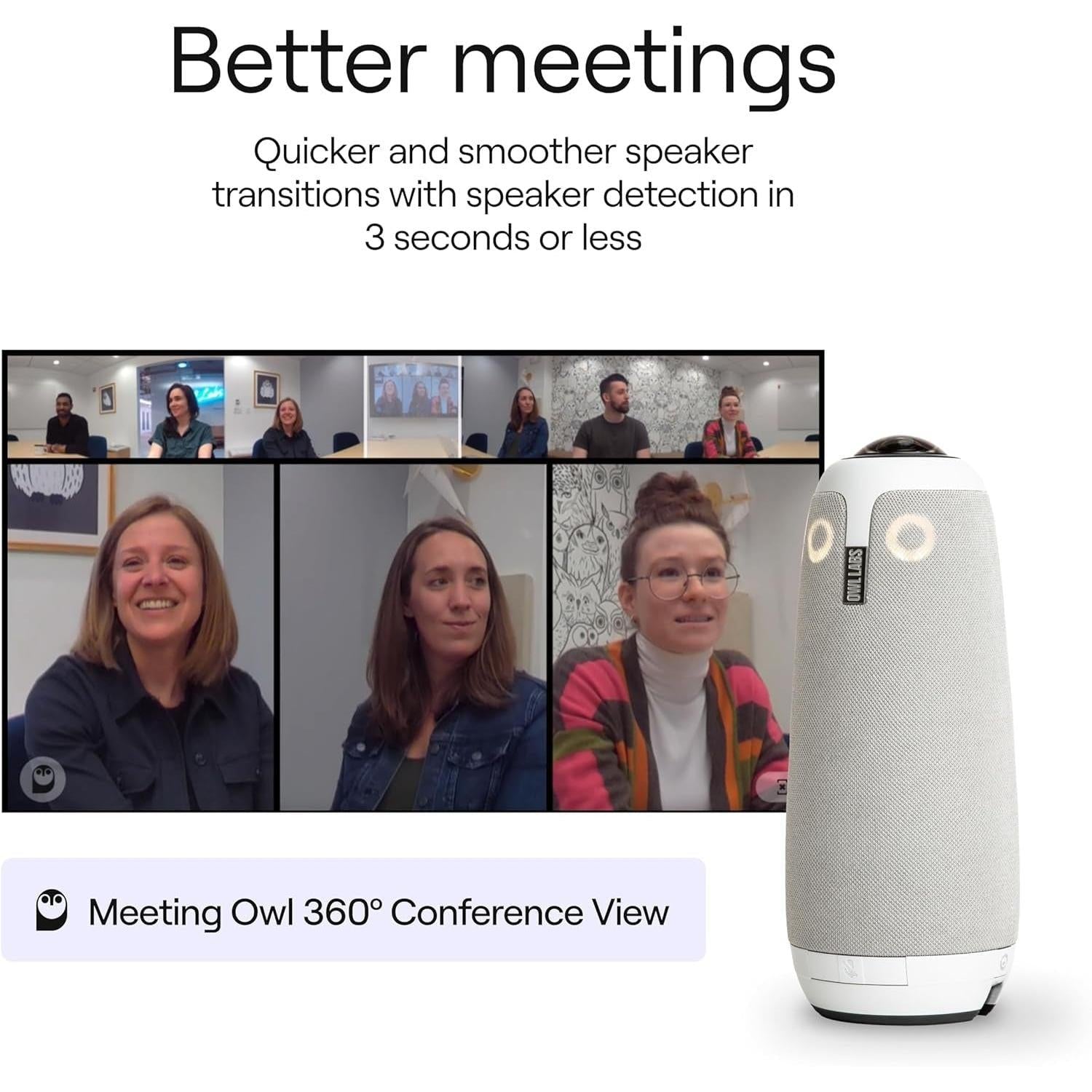 Meeting Owl 3 - 360 Video Conference Camera - FMT store