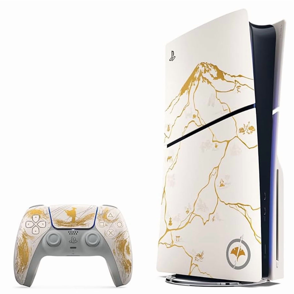 Playstation 5 Ghost of Yotei Disc Bundle + Extra Controller - Glacier White - FMT store