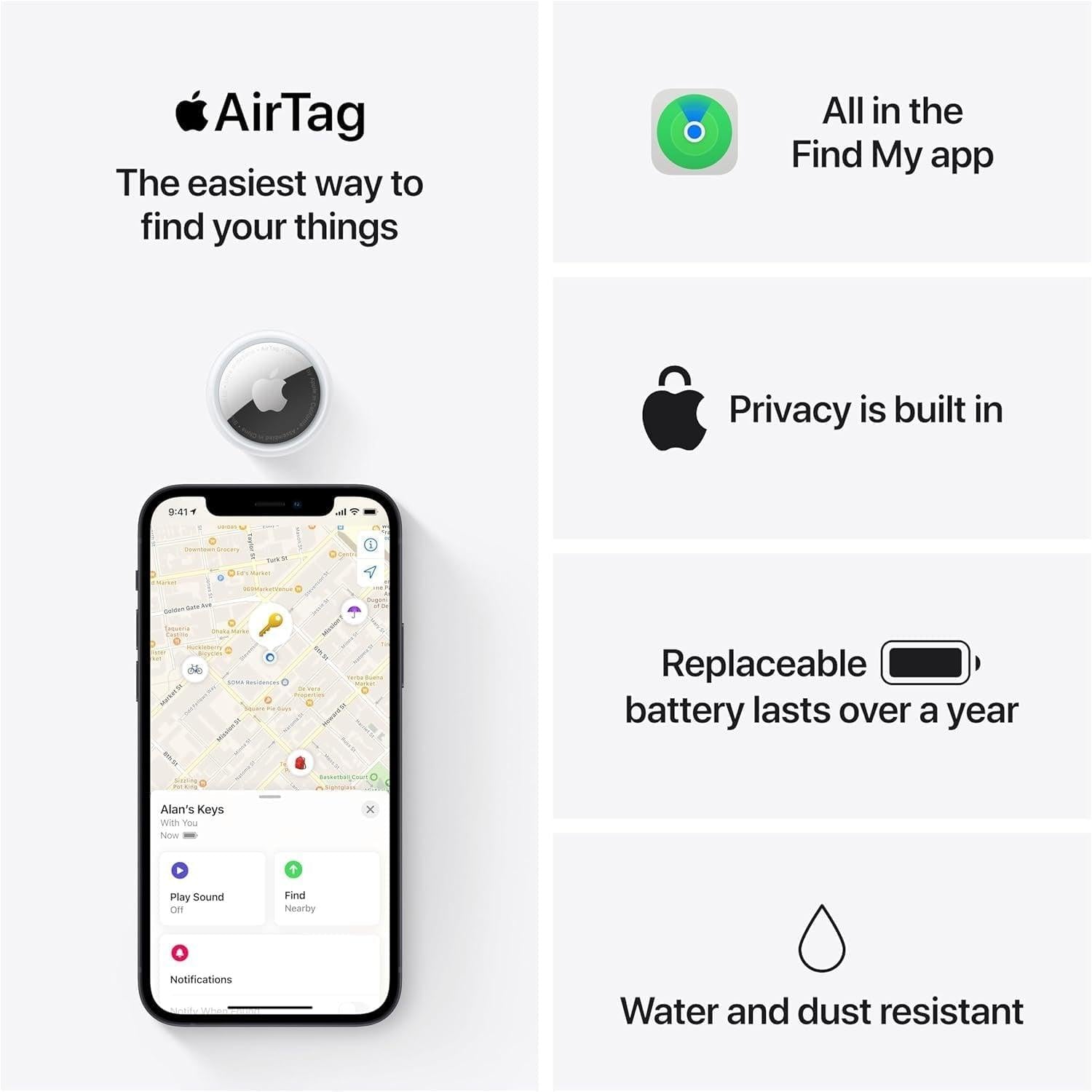 Apple AirTag 4 Pack - FMT store