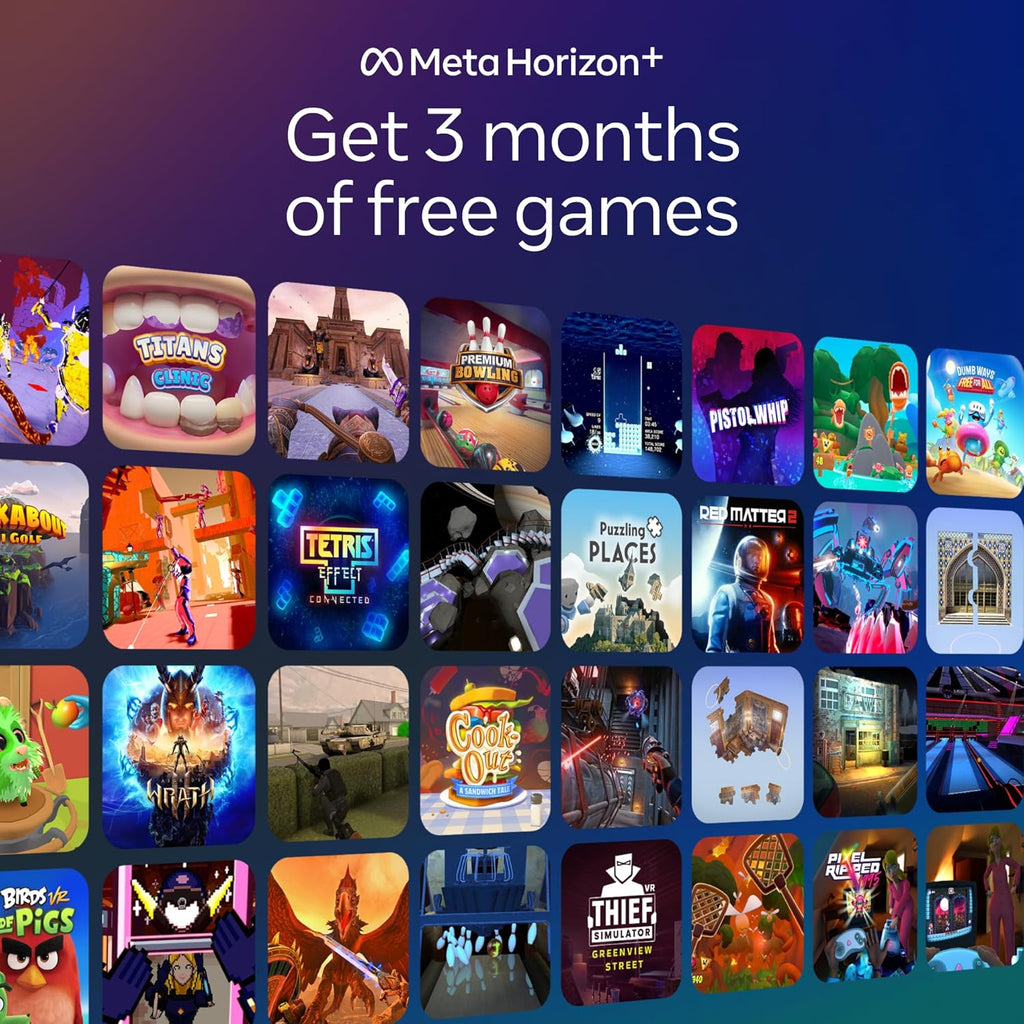 Quest 3 512GB | VR Headset — Thirty Percent Sharper Resolution — 2X Graphical Processing Power — Virtual Reality without Wires — Access to 40+ Games with a 3-Month Trial of Horizon+ Included - FMT store