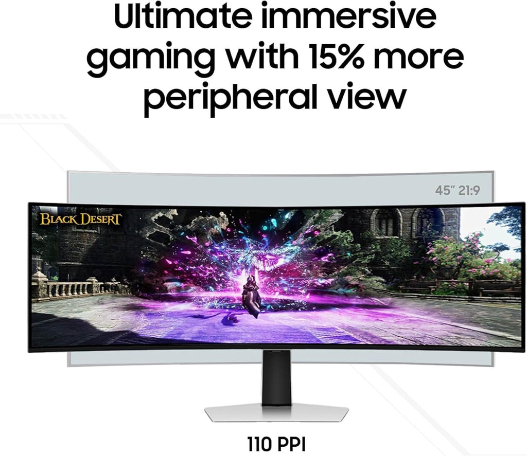 Odyssey G93SC QD-OLED 240Hz Curved Gaming Monitor, 49" DQHD, G-Sync Compatible - FMT store
