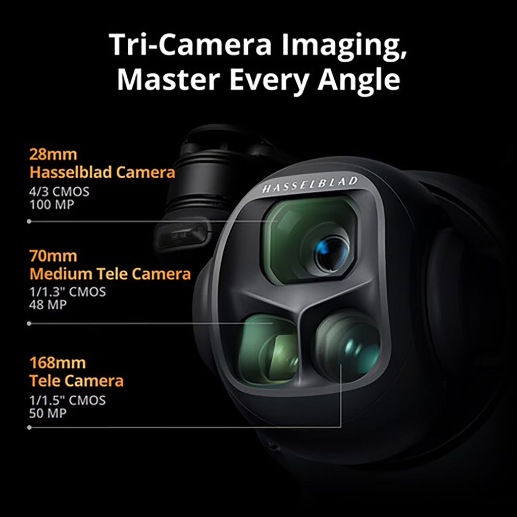 Mavic 4 Pro Triple Camera Flagship Drone Creator Combo ( RC Pro 2), 512GB Onboard Storage, 100MP Hasselblad Camera, 6K HDR Video, 0.1-Lux Nightscape, Obstacle Sensing Bundle with Deco Gear Kit - FMT store