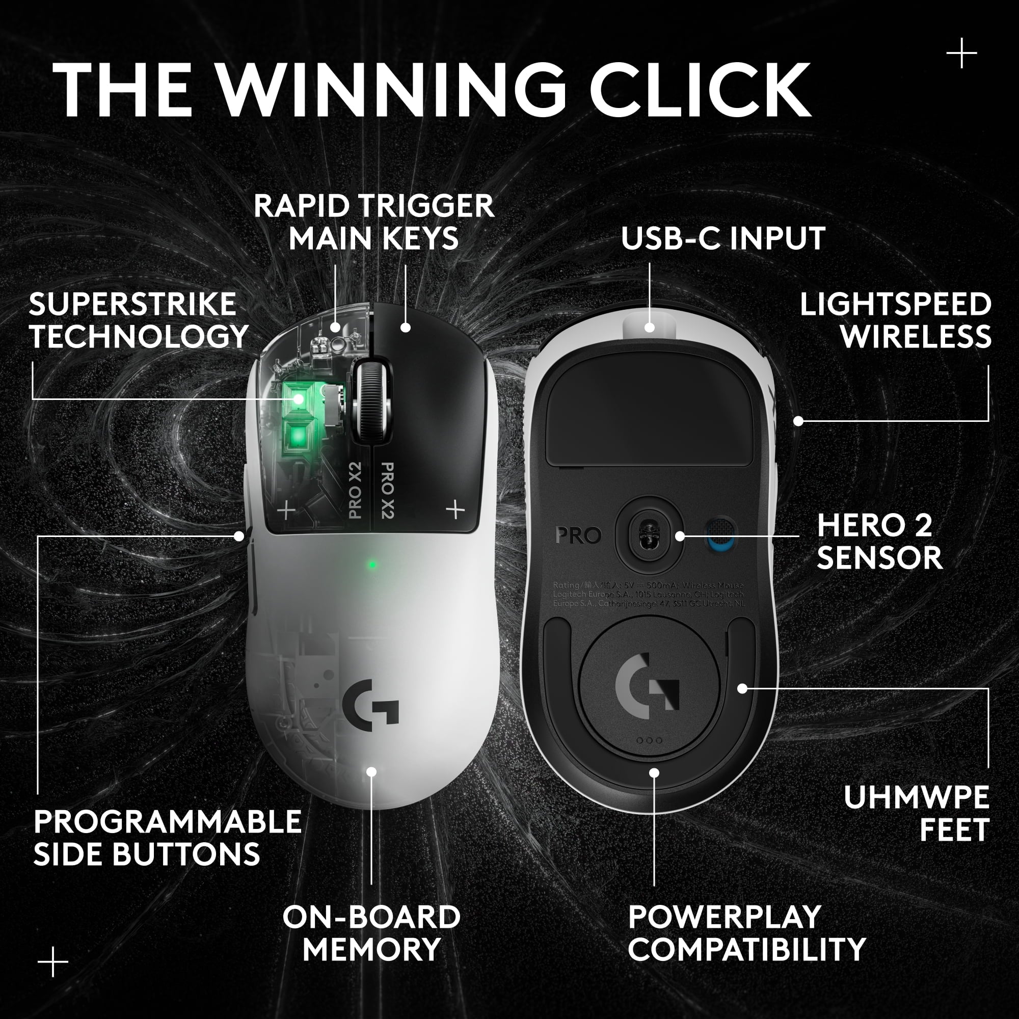 Unleash Your Gaming Potential with the Pro X2 Superstrike Lightspeed Wireless Gaming Mouse - FMT store