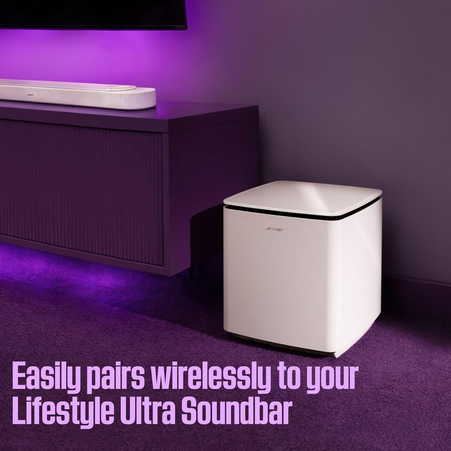 New Lifestyle Ultra Subwoofer, Wireless Home Subwoofer, Perfect for Home Theater Systems, Easy Setup, Deep Bass, Black - FMT store